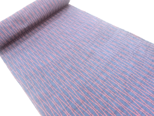 JAPANESE KIMONO / ANTIQUE BOLT FOR KIMONO / SILK / TSUMUGI